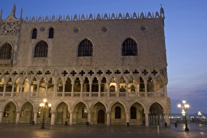 Italy, Venice. Doges Palace in early morning light Italy, Venice. Doges Palace in early morning light