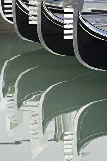 Best Places To Visit In Europe Prints: Italy, Venice. Gondolas and reflecctions