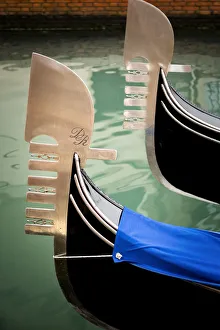 Italy, Venice. Iconic bows of gondolas. Credit as: Jim Nilsen / Jaynes Gallery / DanitaDelimont Italy, Venice. Iconic bows of gondolas. Credit as: Jim Nilsen / Jaynes Gallery / DanitaDelimont