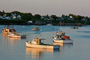 Jonesport Harbor just before sunset. Jonesport, Maine Jonesport Harbor just before sunset. Jonesport, Maine
