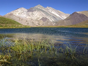 Laguna de Horcones. Argentina, Mendoza, Parque Provincial Aconcagua, Aconcagua Provincial Park Laguna de Horcones. Argentina, Mendoza, Parque Provincial Aconcagua, Aconcagua Provincial Park