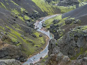 Landscape in the mountains of Kerlingafjoll in the highlands of Iceland Landscape in the mountains of Kerlingafjoll in the highlands of Iceland