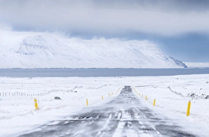 Landscape in Skagafjoerdur during winter, Iceland Landscape in Skagafjoerdur during winter, Iceland