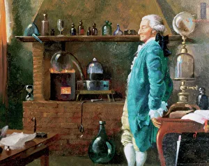 Lavoisier, Antoine Laurent (1743-1794). French chemist.. Established the composition of the water Lavoisier, Antoine Laurent (1743-1794). French chemist.. Established the composition of the water