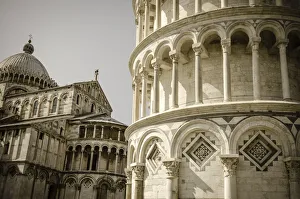 The Leaning Tower and Pisa Cathedral, Pisa, Tuscany, Italy The Leaning Tower and Pisa Cathedral, Pisa, Tuscany, Italy