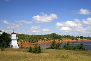 Lighthouse at Ft. Amherst near Charlottetown on Prince Edward Island, Canada Lighthouse at Ft. Amherst near Charlottetown on Prince Edward Island, Canada