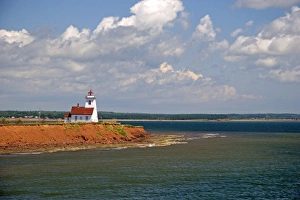 Lighthouse at North Umberland on Prince Edward Island, Canada Lighthouse at North Umberland on Prince Edward Island, Canada