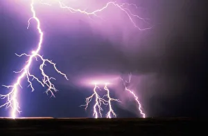 Prints of Lightning Images Dated 2009 March: Lightning Print by Danita Delimont