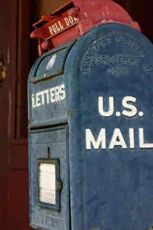 Lincoln, New Mexico, United States. Old mailbox at the Lincoln post office Lincoln, New Mexico, United States. Old mailbox at the Lincoln post office
