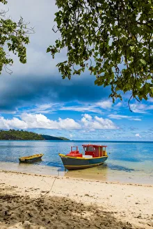 Local fishermen boat, Mahe, Republic of Seychelles, Indian Ocean Local fishermen boat, Mahe, Republic of Seychelles, Indian Ocean