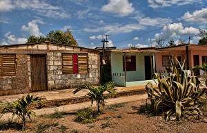 Local home and buildings in small town of Isabel Cuba Local home and buildings in small town of Isabel Cuba