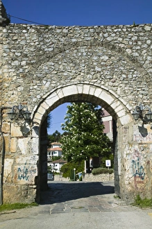 MACEDONIA, Ohrid. Ohrid City Walls / Upper Gate MACEDONIA, Ohrid. Ohrid City Walls / Upper Gate