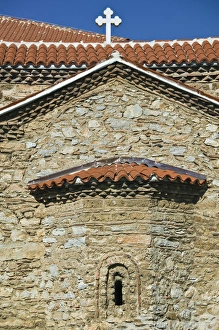 MACEDONIA, Ohrid. Detail of Sveti Kliment Church MACEDONIA, Ohrid. Detail of Sveti Kliment Church