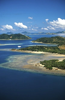 Malolo Island, Mamanuca Island Group, - aerial Malolo Island, Mamanuca Island Group, - aerial