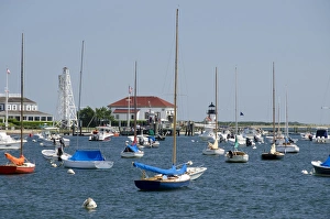 Massachusetts, Nantucket Island. Historic Brant Point Lighthouse, circa 1746, National Massachusetts, Nantucket Island. Historic Brant Point Lighthouse, circa 1746, National