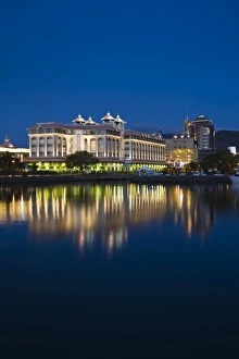 Mauritius, Port Louis, Caudan Waterfront, evening Mauritius, Port Louis, Caudan Waterfront, evening