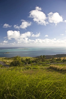 Mauritius, Rodrigues Island, Pompee, Ile Hermitage from the Port Sud-Est road Mauritius, Rodrigues Island, Pompee, Ile Hermitage from the Port Sud-Est road