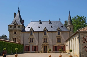 The medieval Chateau de Pressac main building Chateau de Pressac St Etienne de Lisse The medieval Chateau de Pressac main building Chateau de Pressac St Etienne de Lisse
