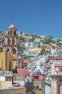 Mexico, Guanajuato, Rooftop View of Guanajuato Mexico, Guanajuato, Rooftop View of Guanajuato