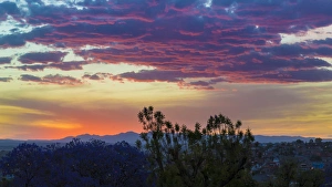 Mexico, San Miguel de Allende. Sunset over city Mexico, San Miguel de Allende. Sunset over city