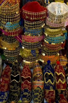 Middle East Turkey and city of Istanbul Shoes and other items for sale in the spice Middle East Turkey and city of Istanbul Shoes and other items for sale in the spice