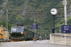 No model release; The Flam Railway - an incredibel train journey from the mountain No model release; The Flam Railway - an incredibel train journey from the mountain