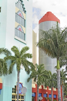 Modern art deco architecture, Miami Beach Florida Modern art deco architecture, Miami Beach Florida