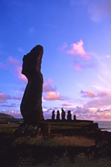 Michael Defreitas Photography Prints: Moia, Easter Island, Chile
