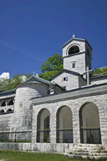 Montenegro, Cetinje. Former Capital of Montenegro, Cetinje Monastery (b.1484 & rebuilt 1785) Montenegro, Cetinje. Former Capital of Montenegro, Cetinje Monastery (b.1484 & rebuilt 1785)