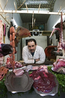 MOROCCO, Fes: Fes El, Bali (Old Fes), Hallal Butcher (MR) MOROCCO, Fes: Fes El, Bali (Old Fes), Hallal Butcher (MR)