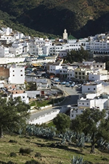 MOROCCO, Moulay, Idriss: Town View / Afternoon MOROCCO, Moulay, Idriss: Town View / Afternoon