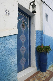 MOROCCO-Rabat: Kasbah des Oudaias- Doorway Detail MOROCCO-Rabat: Kasbah des Oudaias- Doorway Detail