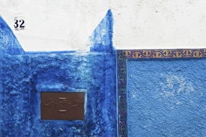 MOROCCO, Rabat: Kasbah des Oudaias, House Detail MOROCCO, Rabat: Kasbah des Oudaias, House Detail
