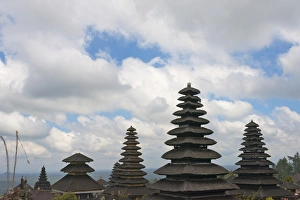 Mother Temple of Besakih, the most important, largest and holiest temple of Hindu religion in Bali Mother Temple of Besakih, the most important, largest and holiest temple of Hindu religion in Bali