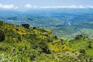 Mountain landscape in Great Blue Nile Gorge, between Addis Ababa and Bahir Dar, Ethiopia Mountain landscape in Great Blue Nile Gorge, between Addis Ababa and Bahir Dar, Ethiopia