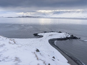 Mountains in the Eyjafoerdur region during winter in nothern Iceland Mountains in the Eyjafoerdur region during winter in nothern Iceland