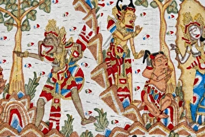 Mural, Mother Temple of Besakih, the most important, largest and holiest temple of Mural, Mother Temple of Besakih, the most important, largest and holiest temple of