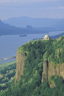 NA, USA, Oregon, Columbia River Gorge NSA View of Vista House from Chanticleer Point NA, USA, Oregon, Columbia River Gorge NSA View of Vista House from Chanticleer Point