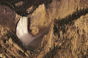 NA, USA, Wyoming, Yellowstone National Park. Lower Yellowstone Falls and Grand Canyon NA, USA, Wyoming, Yellowstone National Park. Lower Yellowstone Falls and Grand Canyon