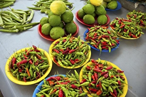 Nadi, fiji islands, suva, peppers, fruit and vegetable outdoor market Nadi, fiji islands, suva, peppers, fruit and vegetable outdoor market