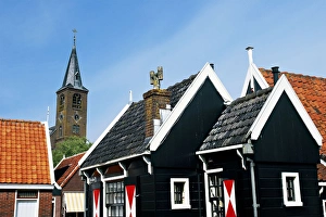 Netherlands, Edam-Volendam, Homes on the canals Netherlands, Edam-Volendam, Homes on the canals
