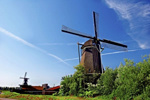 Netherlands, North Holland, Zaanstad, Zaanse Schans, windmills Netherlands, North Holland, Zaanstad, Zaanse Schans, windmills