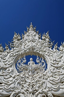 The new all white temple of Wat Rong Khun in Tambon Pa-Or Donchai designed by Chalemchai The new all white temple of Wat Rong Khun in Tambon Pa-Or Donchai designed by Chalemchai