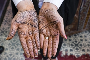North Africa, Morocco, Marrakech. Henna Hands North Africa, Morocco, Marrakech. Henna Hands