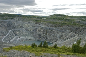 North America, Canada, Quebec, Centre-du-Quebec, Asbestos. Asbestos mine North America, Canada, Quebec, Centre-du-Quebec, Asbestos. Asbestos mine
