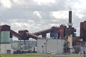 North America, Canada, Quebec, Mauricie. Part of an aluminum plant North America, Canada, Quebec, Mauricie. Part of an aluminum plant