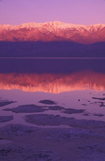 North America, USA, Califorinia, Death Valley National Park, Panamint Range reflected North America, USA, Califorinia, Death Valley National Park, Panamint Range reflected