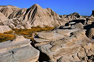 North America, USA, Nebraska, Crawford, Toadstool Geologic Park, Swirling Rock Patterns North America, USA, Nebraska, Crawford, Toadstool Geologic Park, Swirling Rock Patterns