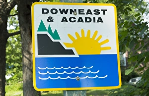 Northern Maine road DownEast and Acadia near Bar Harbor route of Route 1 and Route Northern Maine road DownEast and Acadia near Bar Harbor route of Route 1 and Route