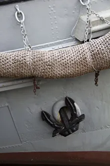 Norway, Oslo. Ship anchor detail in Oslo port, Norway Norway, Oslo. Ship anchor detail in Oslo port, Norway